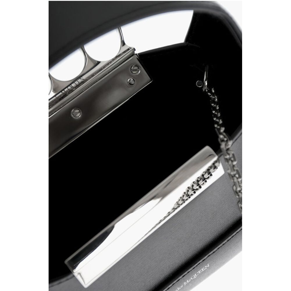 Alexander McQueen JEWEL KNUCKLES deri hobo çanta